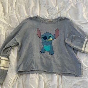 Disney Lilo & Stitch cropped pull over size L